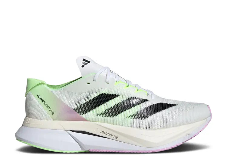 ADIDAS ADIZERO BOSTON 12 WHITE GREEN SPARK