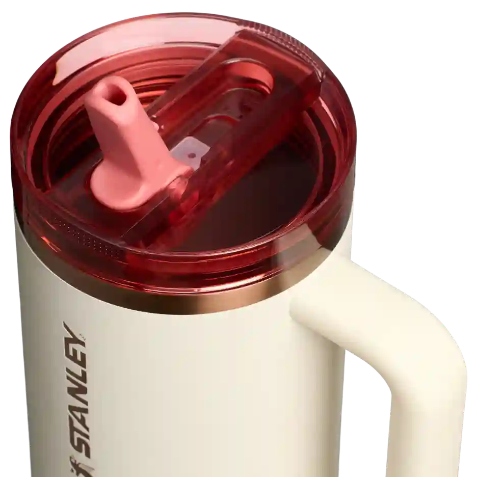 STANLEY QUENCHER FLIP STRAW PROT - CREAM ROSE GOLD