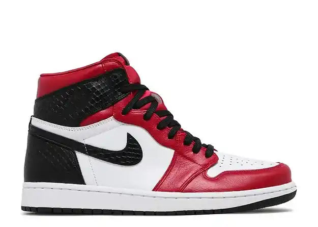 JORDAN 1 HIGH SATIN SNAKE RED