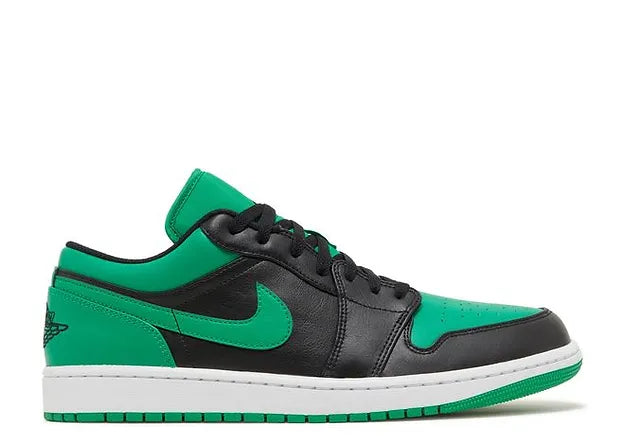 JORDAN 1 LOW BLACK LUCKY GREEN