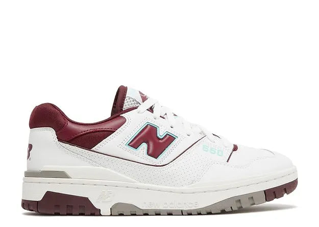 NEW BALANCE 550 BURGUNDY TURQUOISE