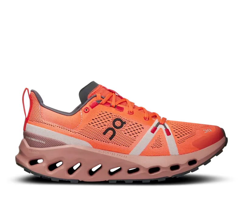 ON RUNNING CLOUDSURFER TRAIL FLAME DUSTROSE