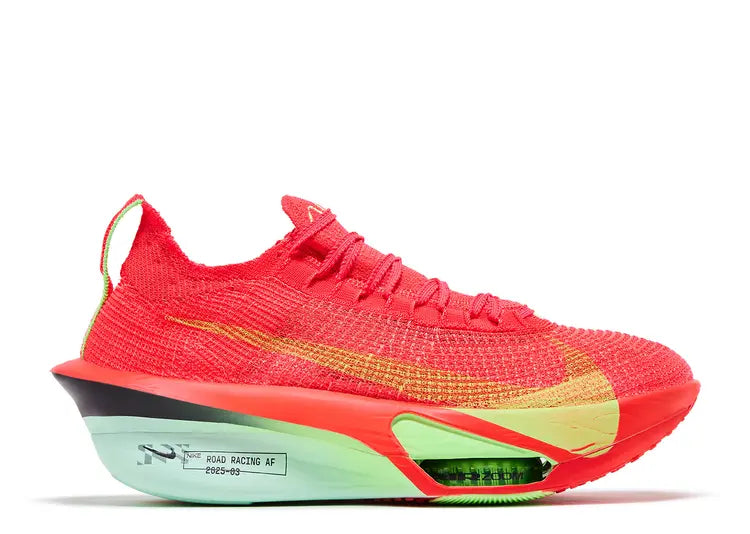 NIKE AIR ZOOM ALPHAFLY NEXT% 3 BRIGHT CRIMSON LIME BLAST MINT FOAM CAVE PURPLE