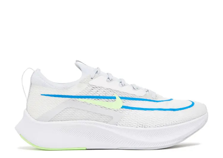 NIKE ZOOM FLY 4 'WHITE IMPERIAL BLUE LIME GLOW'