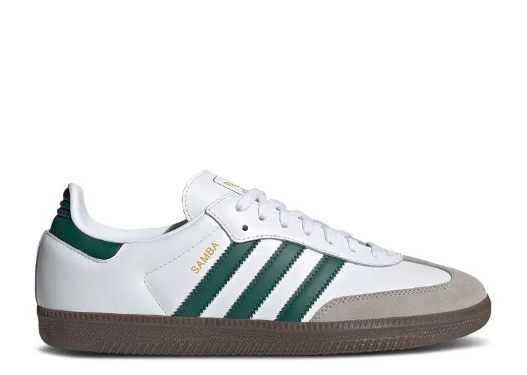 ADIDAS SAMBA OG CLOUD WHITE COLLEGIATE GREEN