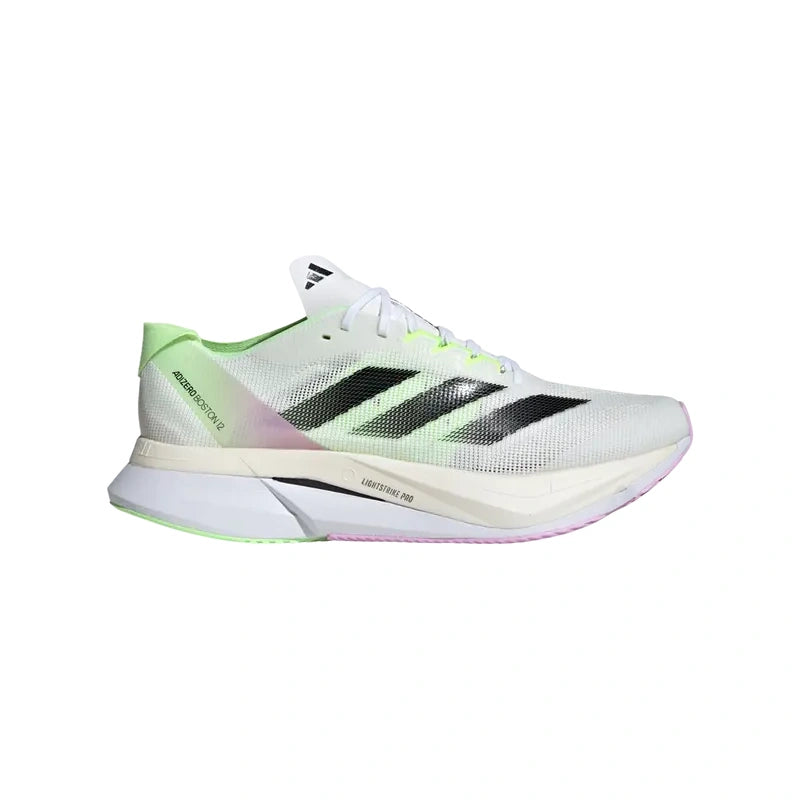 ADIDAS ADIZERO BOSTON 12 WHITE GREEN SPARK