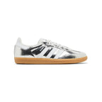 ADIDAS SAMBA OG SILVER METALLIC CRACKED LEATHER