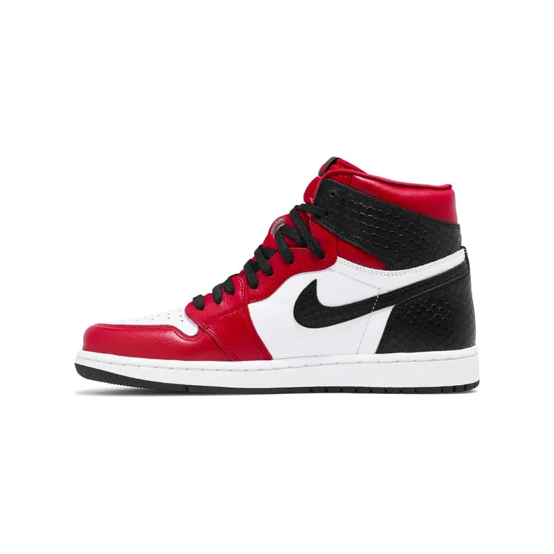 AIR JORDAN 1 HIGH SATIN SNAKE RED