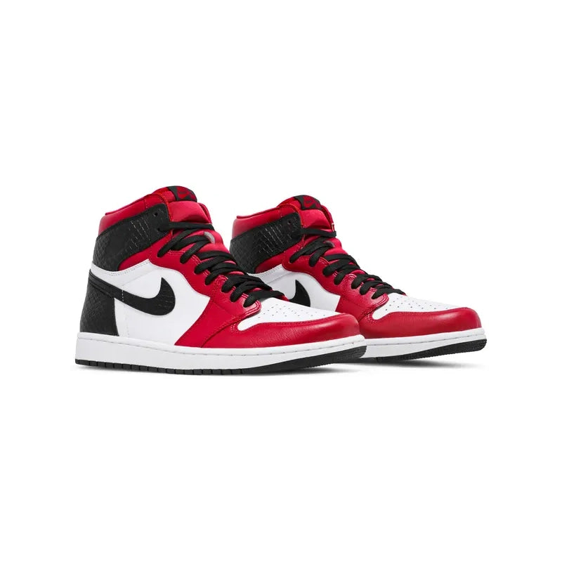 AIR JORDAN 1 HIGH SATIN SNAKE RED