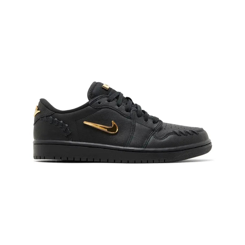 AIR JORDAN 1 LOW METHOD OF MAKE BLACK METALLIC GOLD (W)