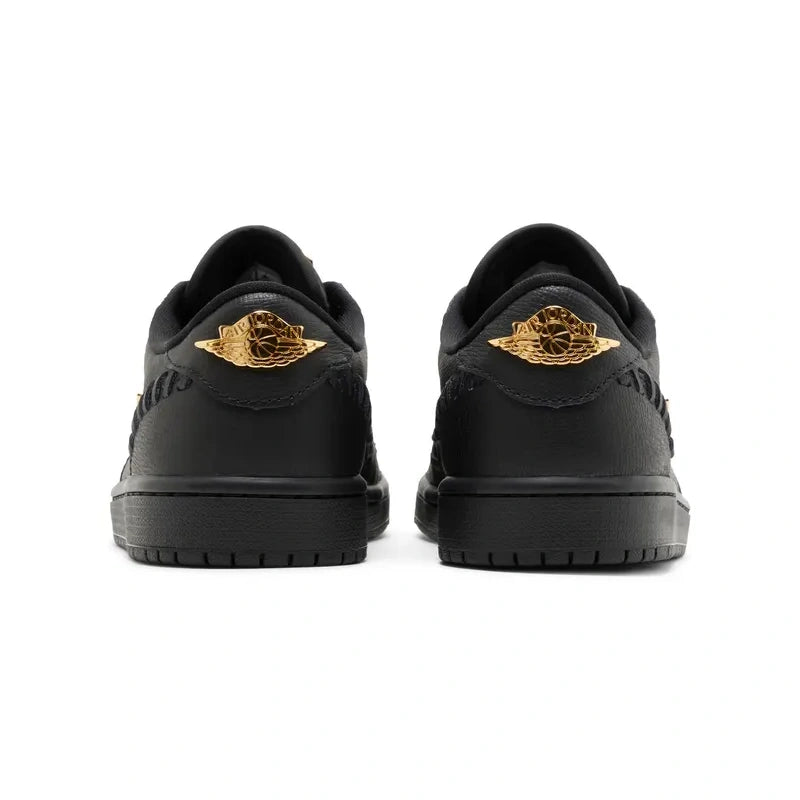 AIR JORDAN 1 LOW METHOD OF MAKE BLACK METALLIC GOLD (W)