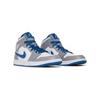 AIR JORDAN 1 MID CEMENT TRUE BLUE