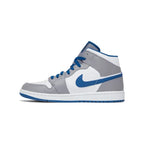 AIR JORDAN 1 MID CEMENT TRUE BLUE