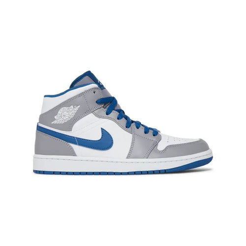 AIR JORDAN 1 MID CEMENT TRUE BLUE