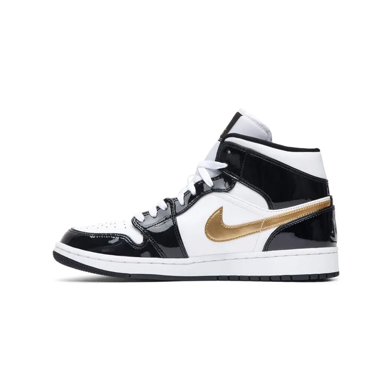 AIR JORDAN 1 MID PATENT GOLD