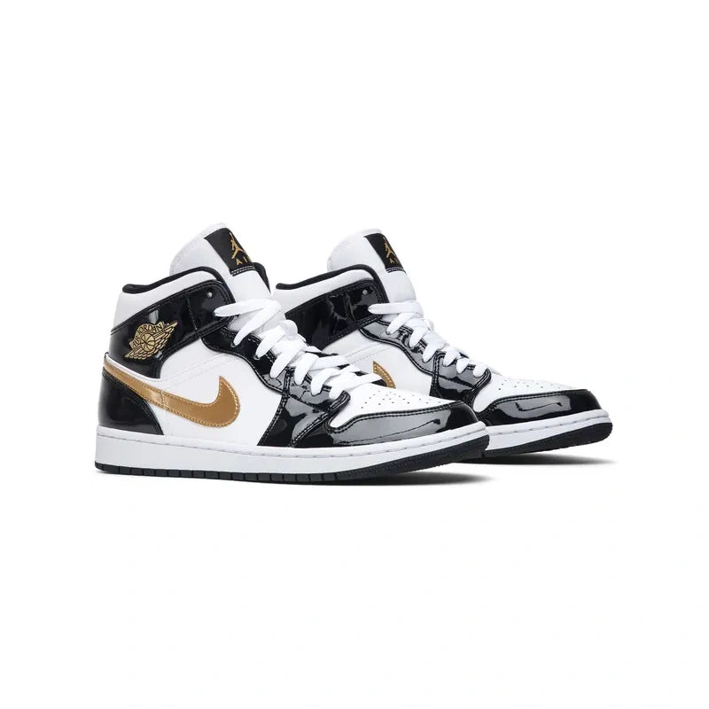 AIR JORDAN 1 MID PATENT GOLD