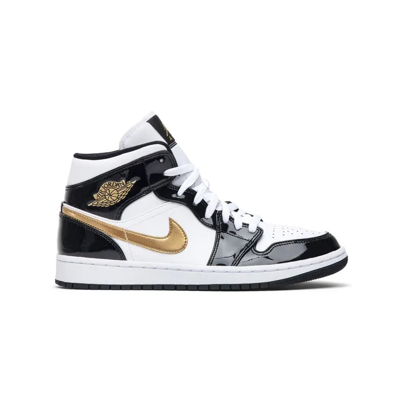 AIR JORDAN 1 MID PATENT GOLD