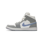 AIR JORDAN 1 MID WOLF GREY ALUMINIUM
