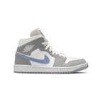 AIR JORDAN 1 MID WOLF GREY ALUMINIUM