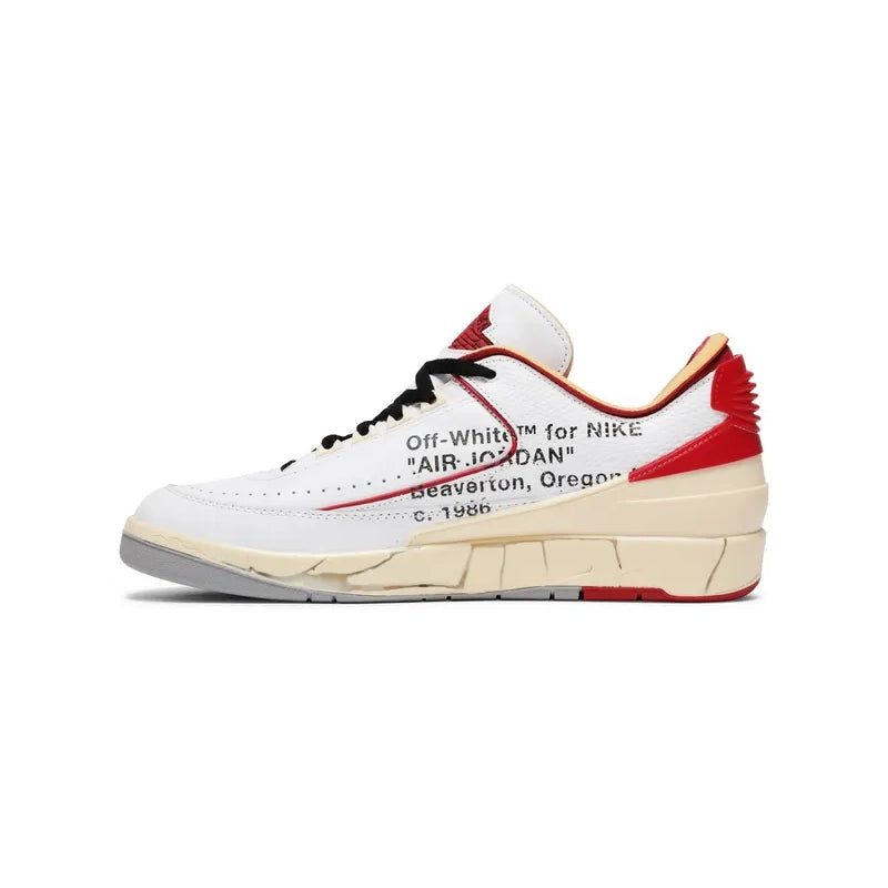 AIR JORDAN 2 OFF WHITE VARSITY RED