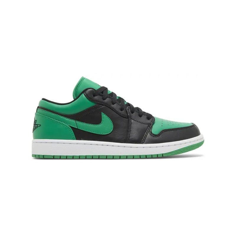 JORDAN 1 LOW BLACK LUCKY GREEN