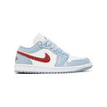 JORDAN 1 LOW BLUE WHISPER DUNE RED