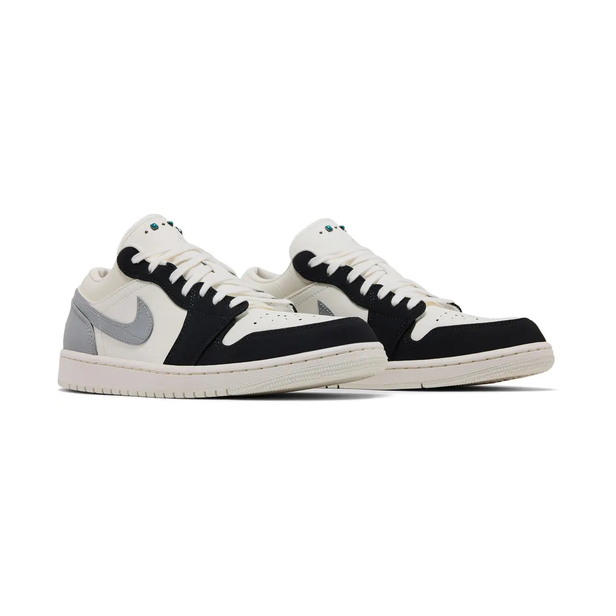 JORDAN 1 LOW LIGHT SMOKE GREY  TURQUOISE STONE