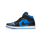 JORDAN 1 MID BLACK ROYAL BLUE