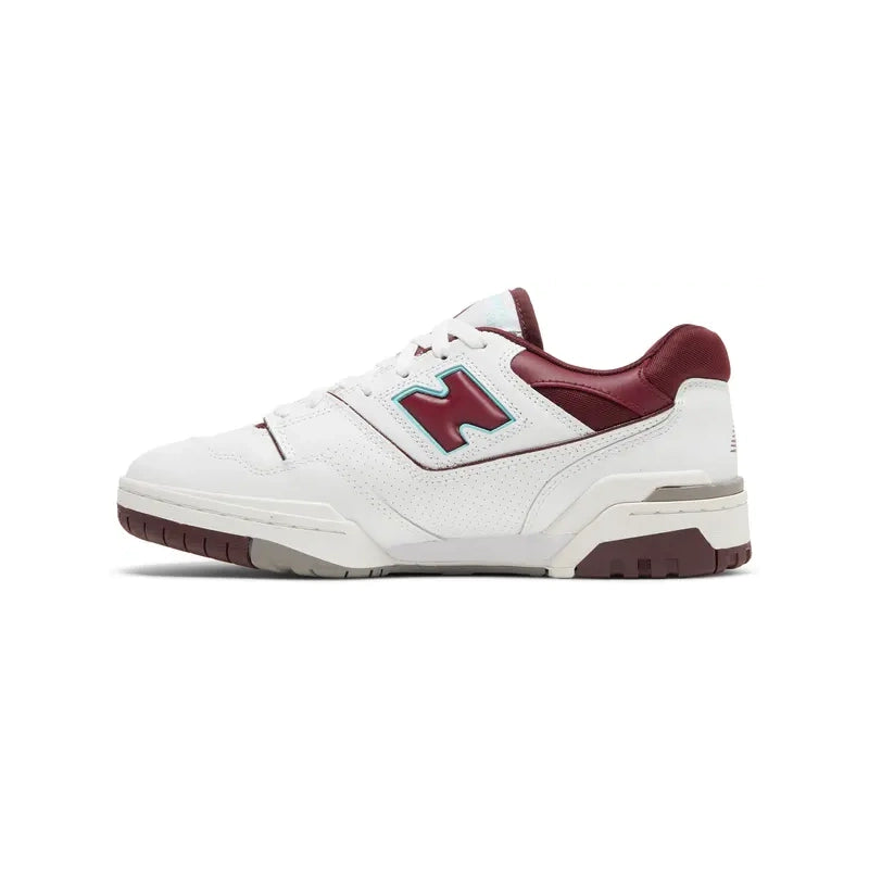 NEW BALANCE 550 BURGUNDY TURQUOISE