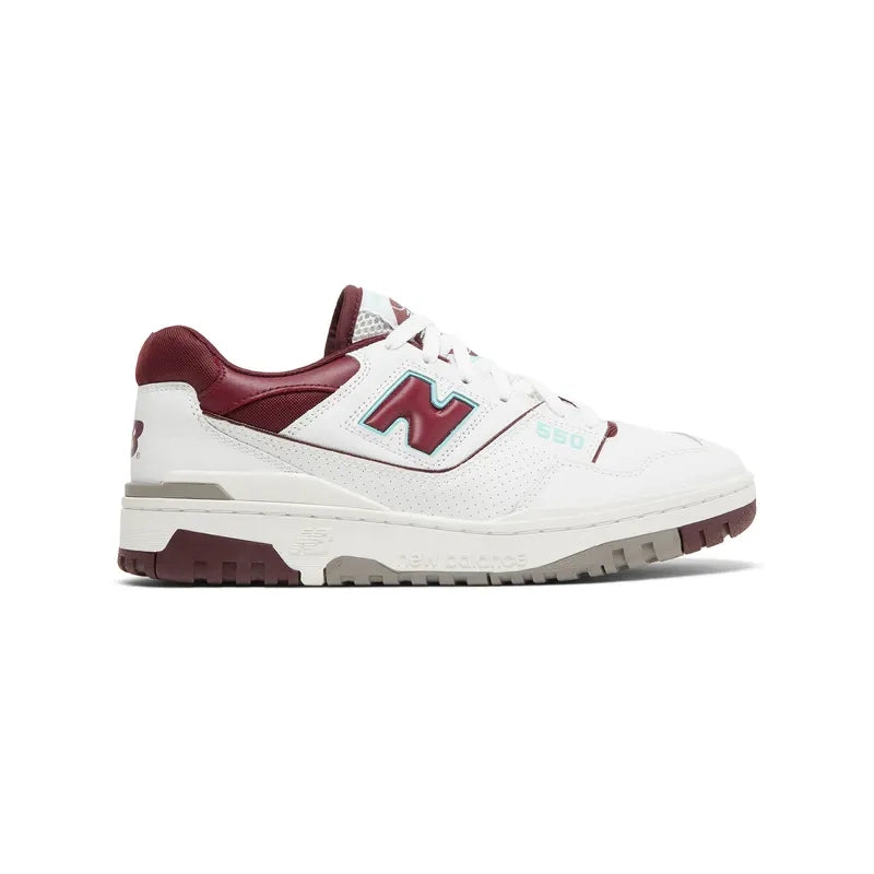 NEW BALANCE 550 BURGUNDY TURQUOISE