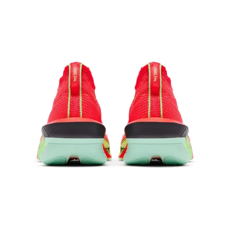 NIKE AIR ZOOM ALPHAFLY NEXT% 3 BRIGHT CRIMSON LIME BLAST MINT FOAM CAVE PURPLE