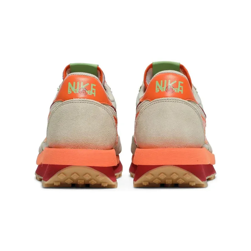 NIKE LD WAFFLE SACAI CLOT KISS OF DEATH NET ORANGE BLAZE