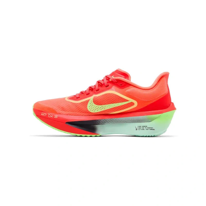 NIKE ZOOM FLY 6 BRIGHT CRIMSON LIME BLAST MINT FOAM CAVE PURPLE
