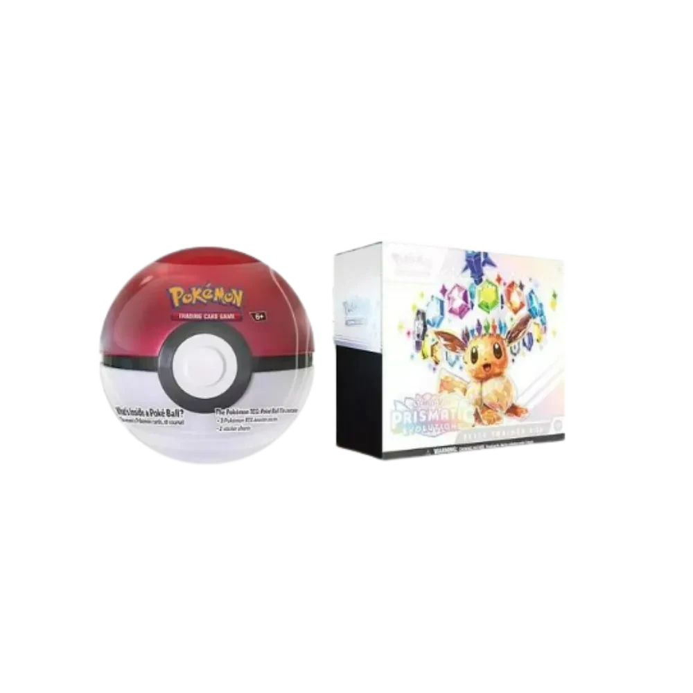 POKEMON PRISMATIC EVOLUTIONS SAM'S CLUB ELITE TRAINER BOX AND POKEBALL