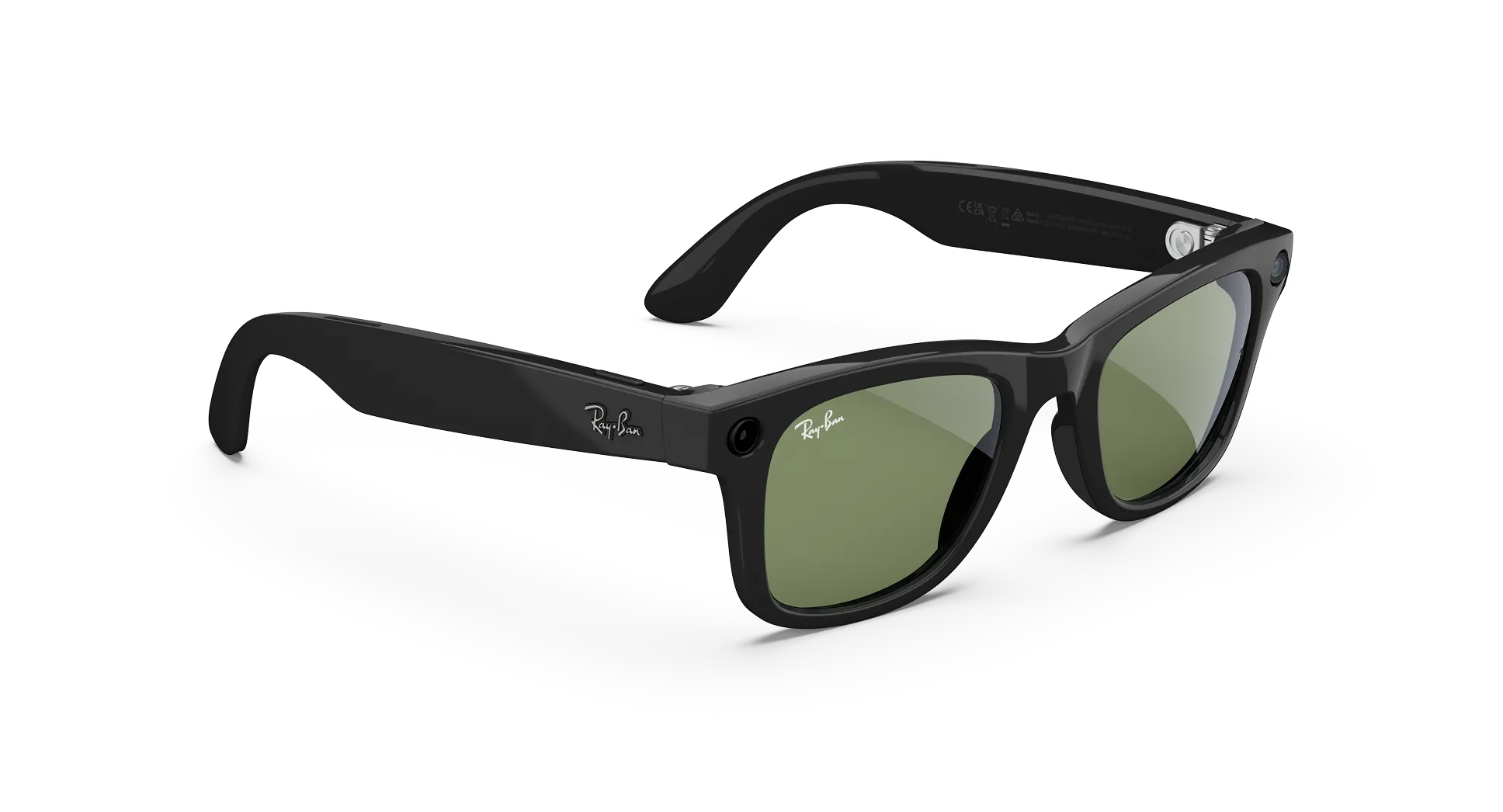 RAY-BAN META WAYFARER 'SHINY BLACK/GREEN' - GEN 2