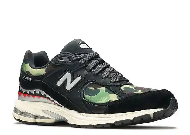 NEW BALANCE BAPE X 2002R APES TOGETHER STRONG  BLACK CAMO