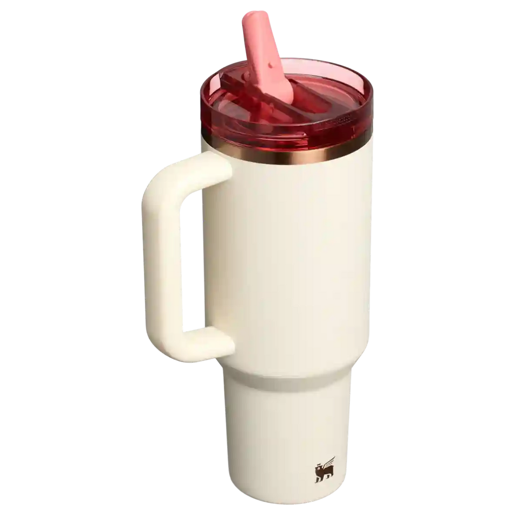 STANLEY QUENCHER FLIP STRAW PROT - CREAM ROSE GOLD