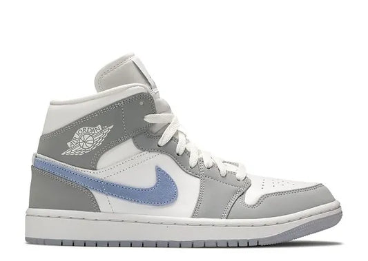 JORDAN 1 MID WOLF GREY ALUMINIUM