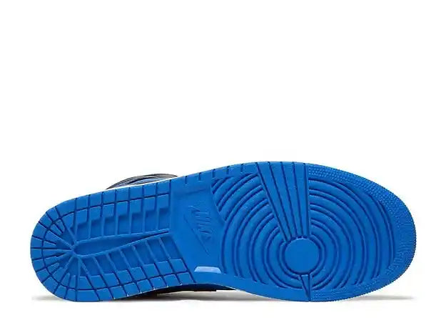 JORDAN 1 MID BLACK ROYAL BLUE