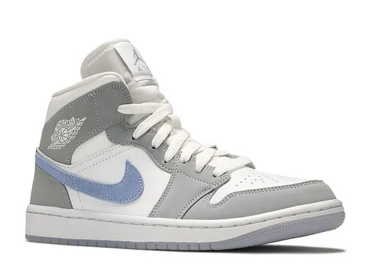 JORDAN 1 MID WOLF GREY ALUMINIUM