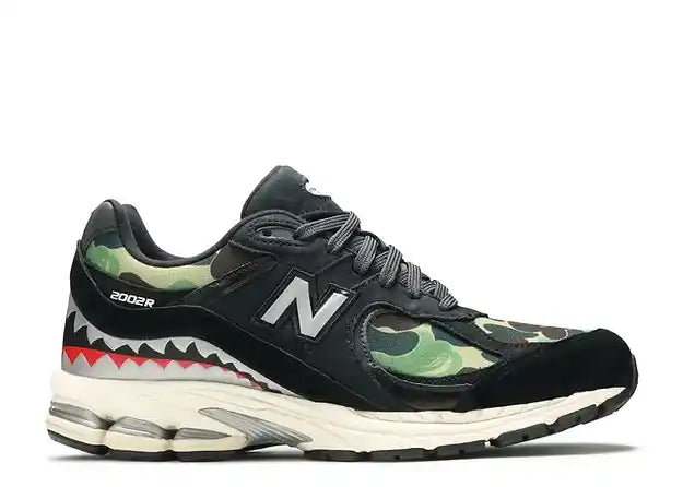 NEW BALANCE BAPE X 2002R APES TOGETHER STRONG  BLACK CAMO