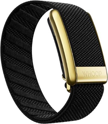 WHOOP 4.0 ONYX WITH GOLD SUPERKNIT BAND