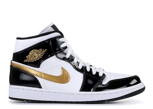 JORDAN 1 MID PATENT GOLD