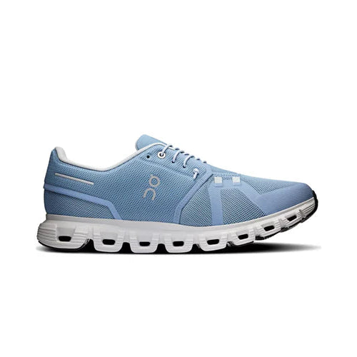ON RUNNING CLOUD 6 CHAMBRAY WHITE