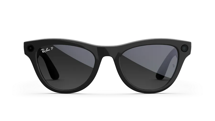 RAY-BAN META SKYLER - SHINY BLACK / GRADIENT GRAPHITE LENS (GEN 2)