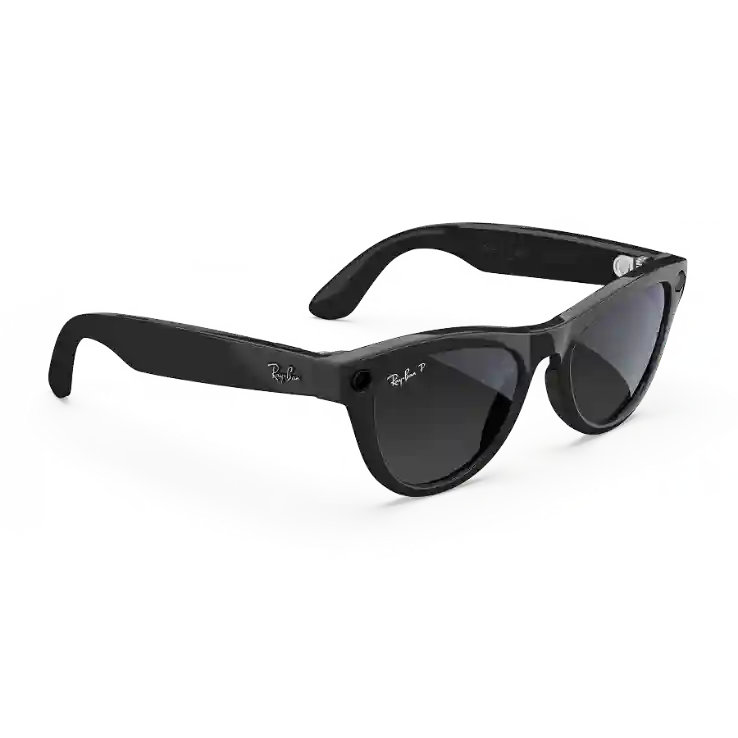 RAY-BAN META SKYLER - SHINY BLACK / GRADIENT GRAPHITE LENS (GEN 2)