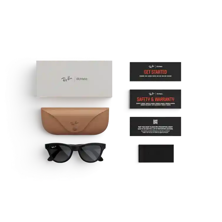 RAY-BAN META SKYLER - SHINY BLACK / GRADIENT GRAPHITE LENS (GEN 2)