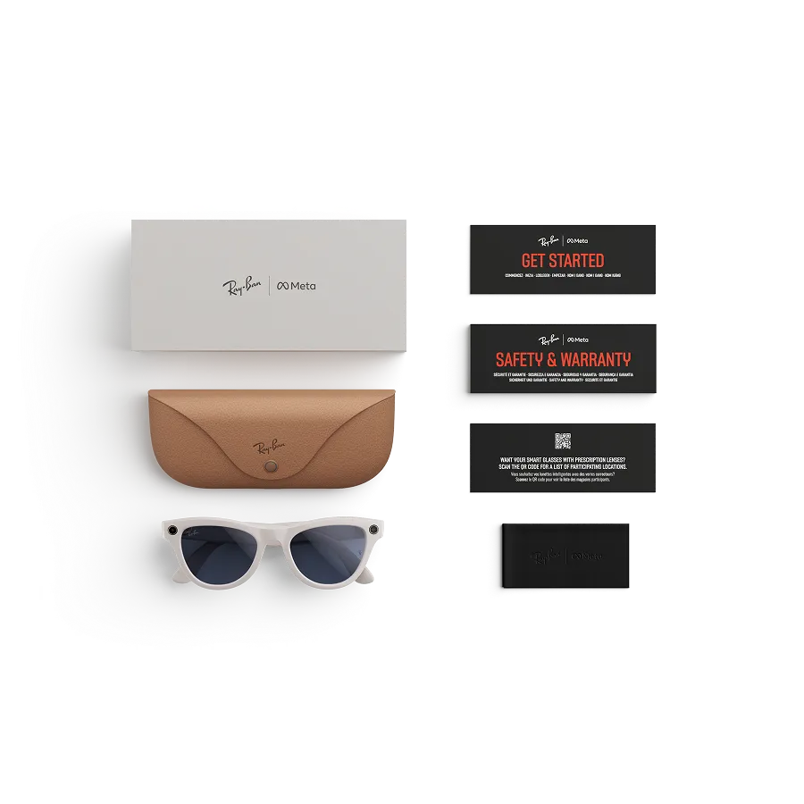 RAY-BAN META SKYLER - SHINY CHALKY GRAY / TRANSITIONS LENS (GEN 2)