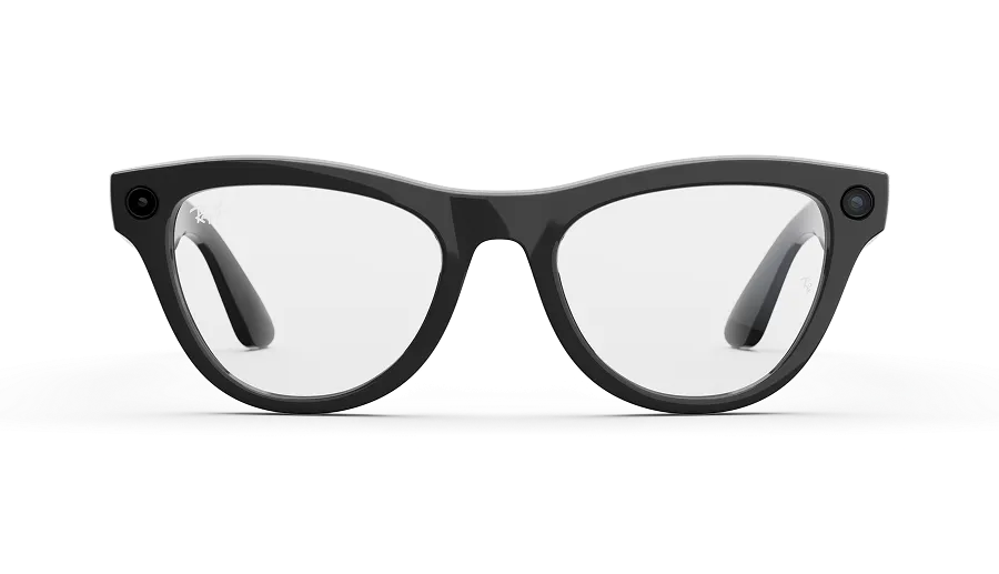 RAY-BAN META SKYLER - SHINY BLACK / CLEAR LENS (GEN 2)