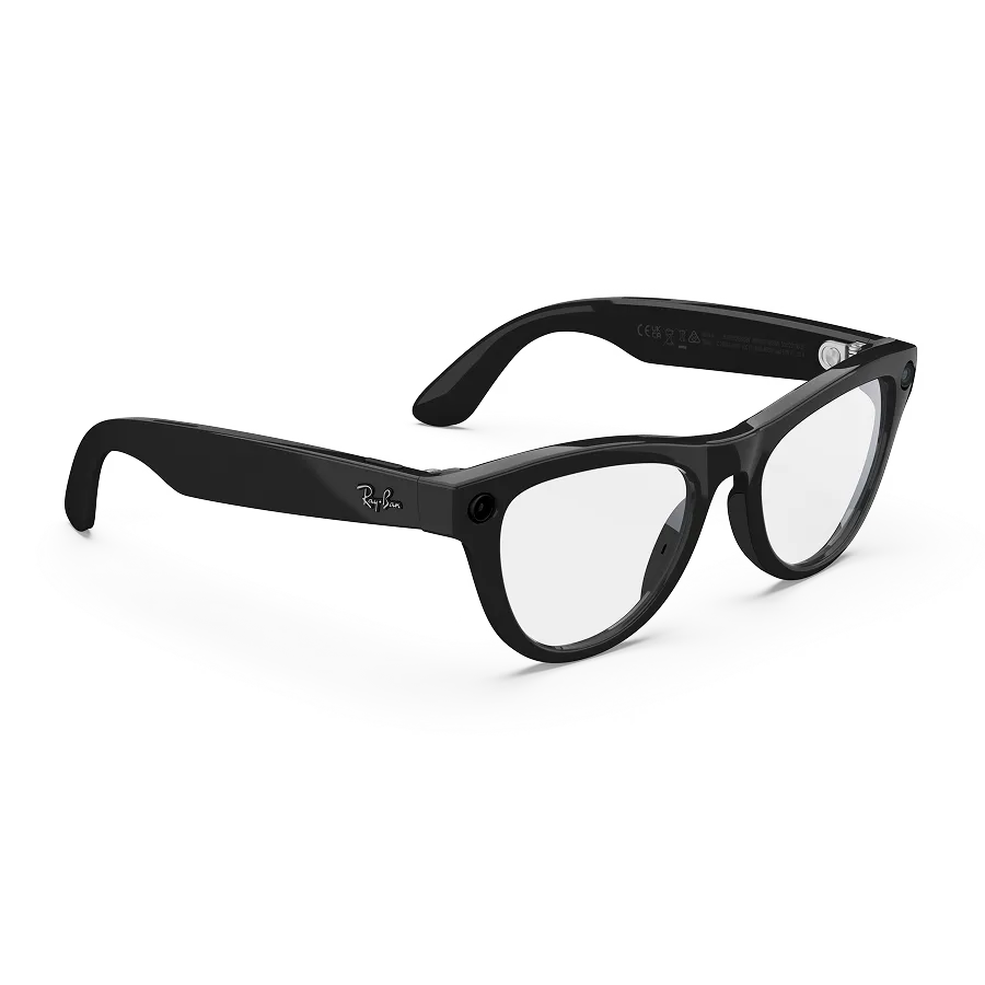 RAY-BAN META SKYLER - SHINY BLACK / CLEAR LENS (GEN 2)